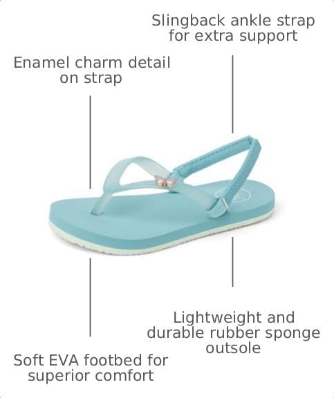REEF Girls' ToddlerLittle Kid Charming Nile Blue