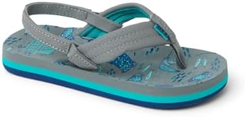 REEF Boys ToddlerLittle Kid Ahi Beach Flip Flop, Soft Cushion Footbed, Water Friendly Grey Stingray