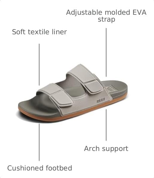 REEF Cushion Tradewind Mens Sandal Dove-tobacco