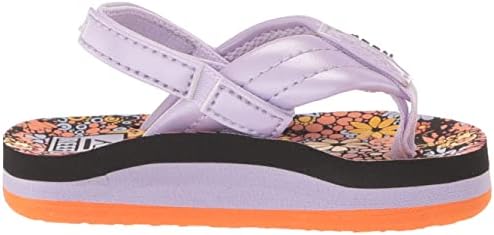 REEF Girls ToddlerLittle Kid Ahi Beach Flip Flop, Soft Cushion Footbed, Water Friendly Mini Floral