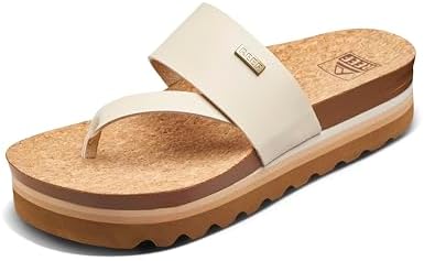 REEF Women's Cushion Sol Hi Platform Sandals VintageTan