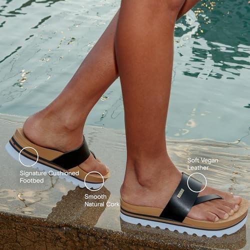 REEF Women's Cushion Sol Hi Platform Sandals VintageTan