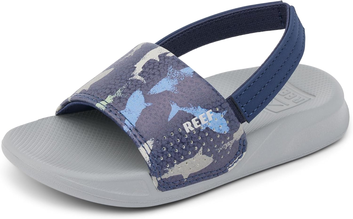 Reef Kids Little One Slide (InfantToddlerLittle Kid) Navy Shark