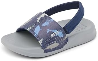 Reef Kids Little One Slide (InfantToddlerLittle Kid) Navy Shark