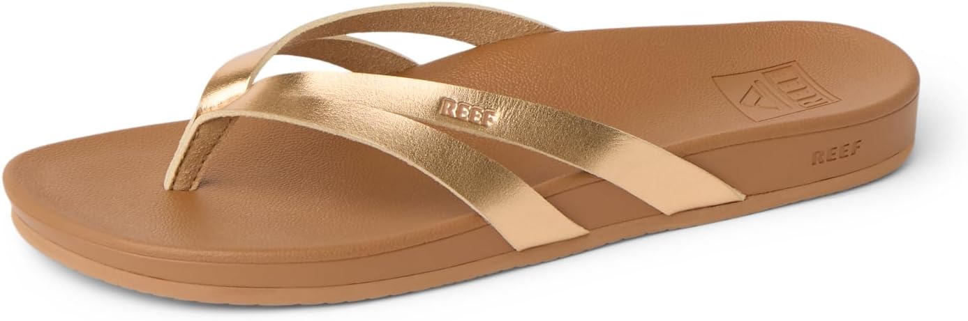 REEF Women's Sandals Cushion Spring Joy Flip Flops Sunset Bronze