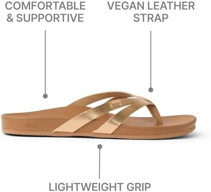 REEF Women's Sandals Cushion Spring Joy Flip Flops Sunset Bronze