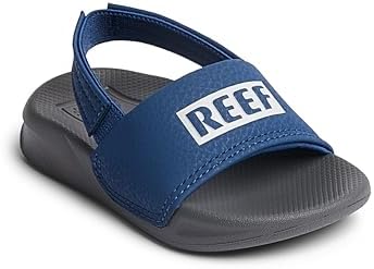 Reef Kids Little One Slide (InfantToddlerLittle Kid) Reef GreyBlue