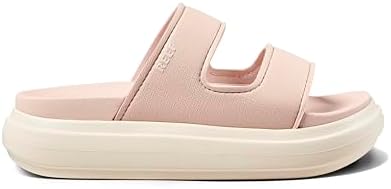 REEF Cushion Bondi 2 Bar Women's Slide Sandal, Lightweight and Supportive Footbed, Water Friendly Cameo Rose