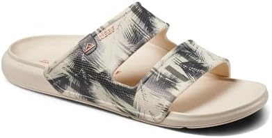 REEF Men's Oasis Double Up Waterproof Slides Birch Palm