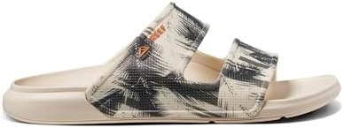REEF Men's Oasis Double Up Waterproof Slides Birch Palm