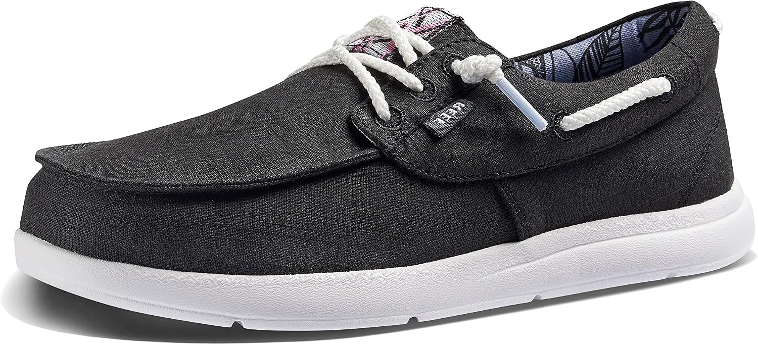 REEF Cushion Coast Boat Womens Shoe Black