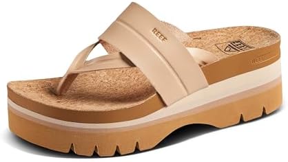 REEF Women's Vista Higher Savanah Platform Sandals Seashell