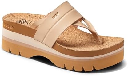 REEF Women's Vista Higher Savanah Platform Sandals Seashell
