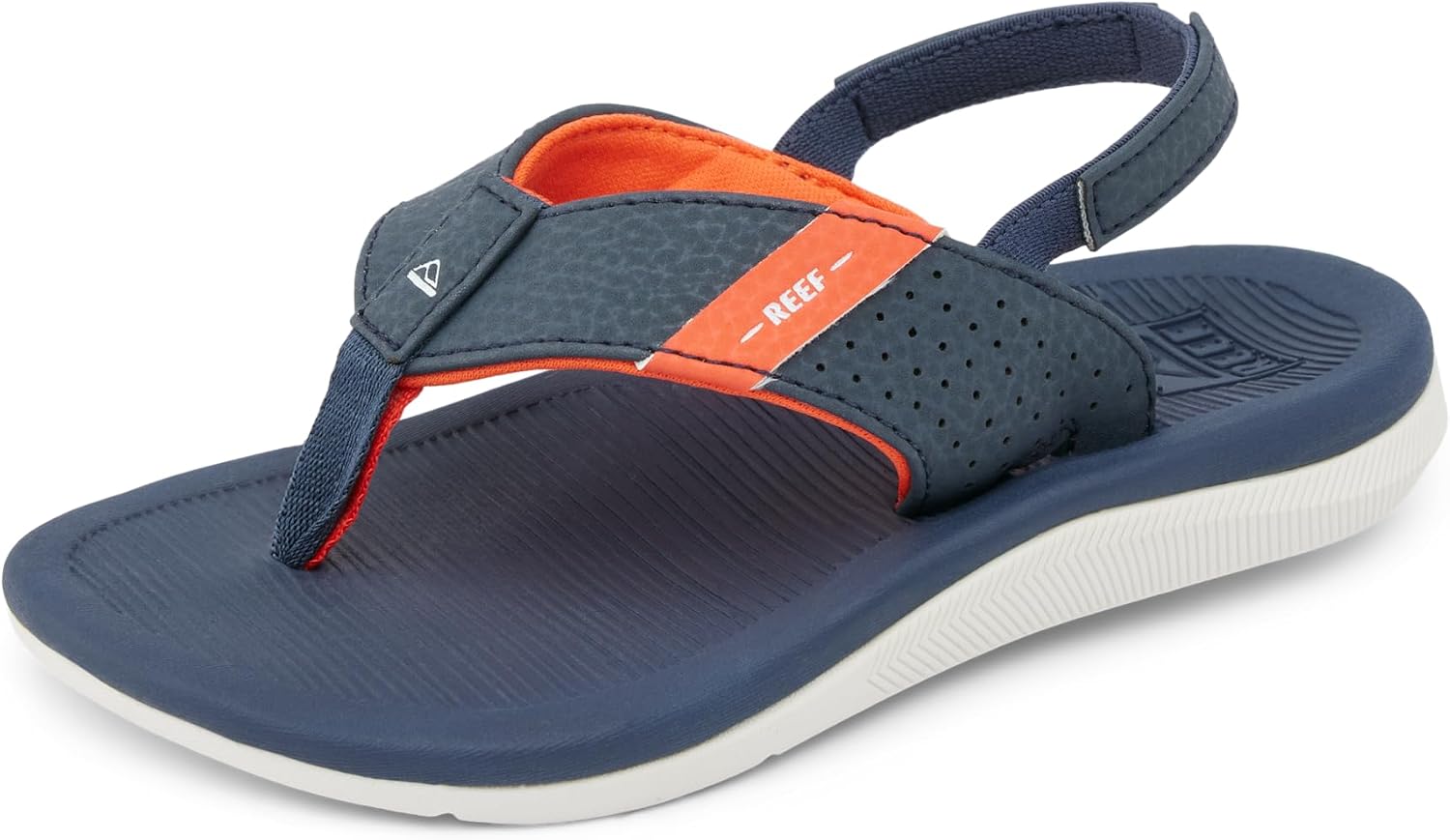 Reef Kids Santa Ana (Little Kid) - delete Navy-white-orange