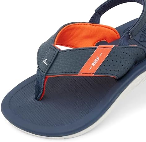Reef Kids Santa Ana (Little Kid) - delete Navy-white-orange
