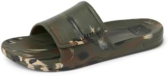 REEF Men's Sandals Fanning Slide H20 Camo Marble