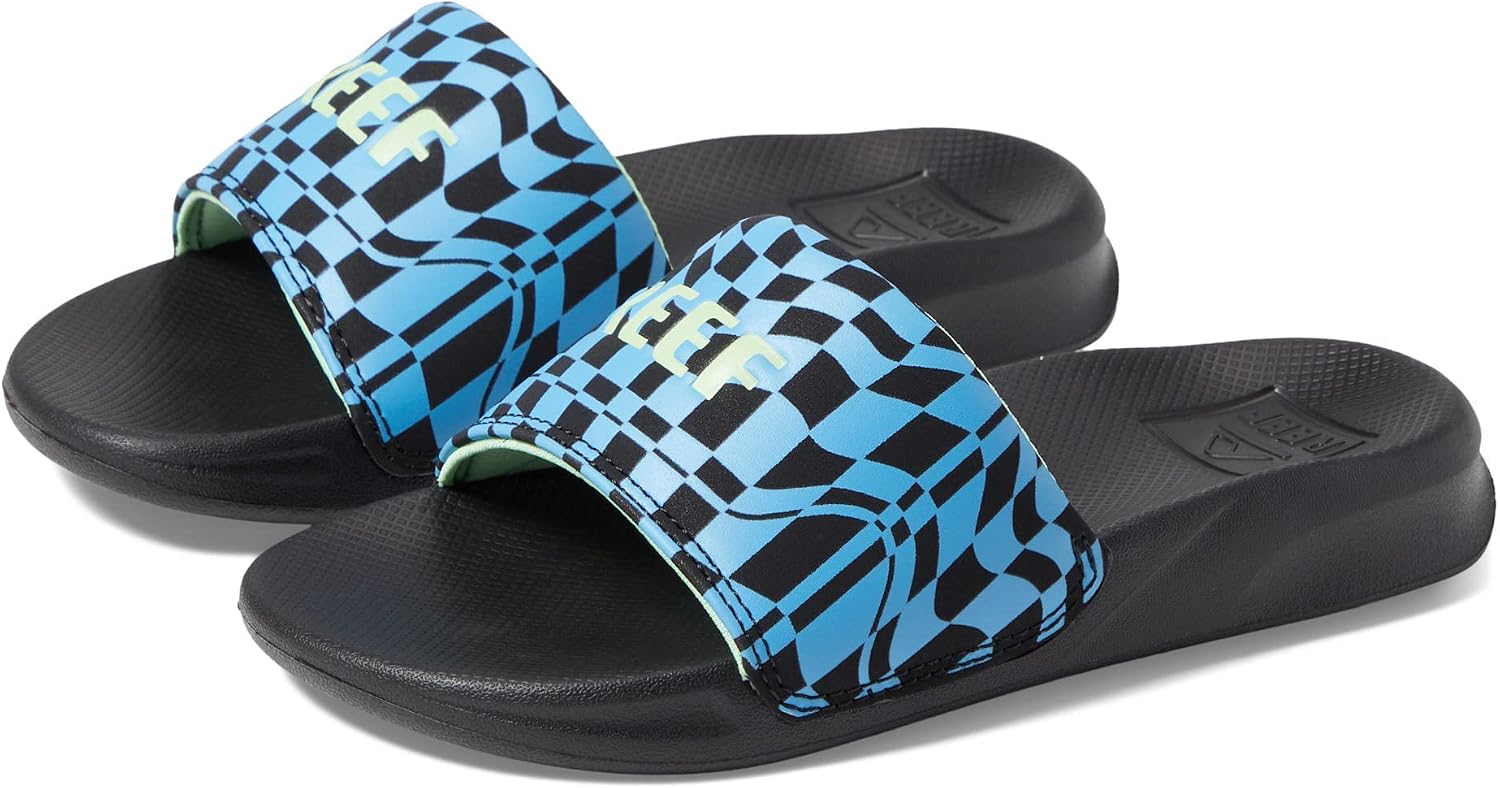 Reef Boys Kids One Slide Sandal Swell Checkers