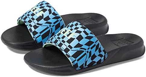 Reef Boys Kids One Slide Sandal Swell Checkers