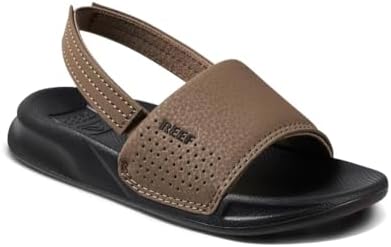 Reef Kids Little One Slide (InfantToddlerLittle Kid) Black-tan
