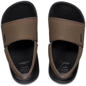 Reef Kids Little One Slide (InfantToddlerLittle Kid) Black-tan