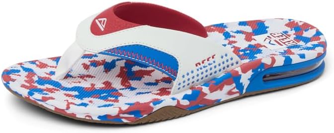 REEF Mens Sandals, Fanning Splatter 4th