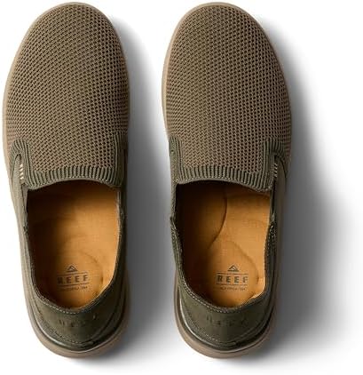 REEF Mens Shoes, Neptune Slip On Olive
