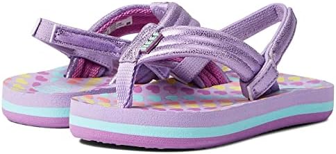 REEF Girls ToddlerLittle Kid Ahi Beach Flip Flop, Soft Cushion Footbed, Water Friendly Lavender