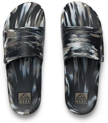 REEF Men's Sandals Fanning Slide H20 Tan-beige Marble