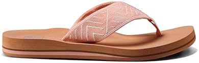REEF Women's Sandals Spring Woven Flip Flops Peach Parfait