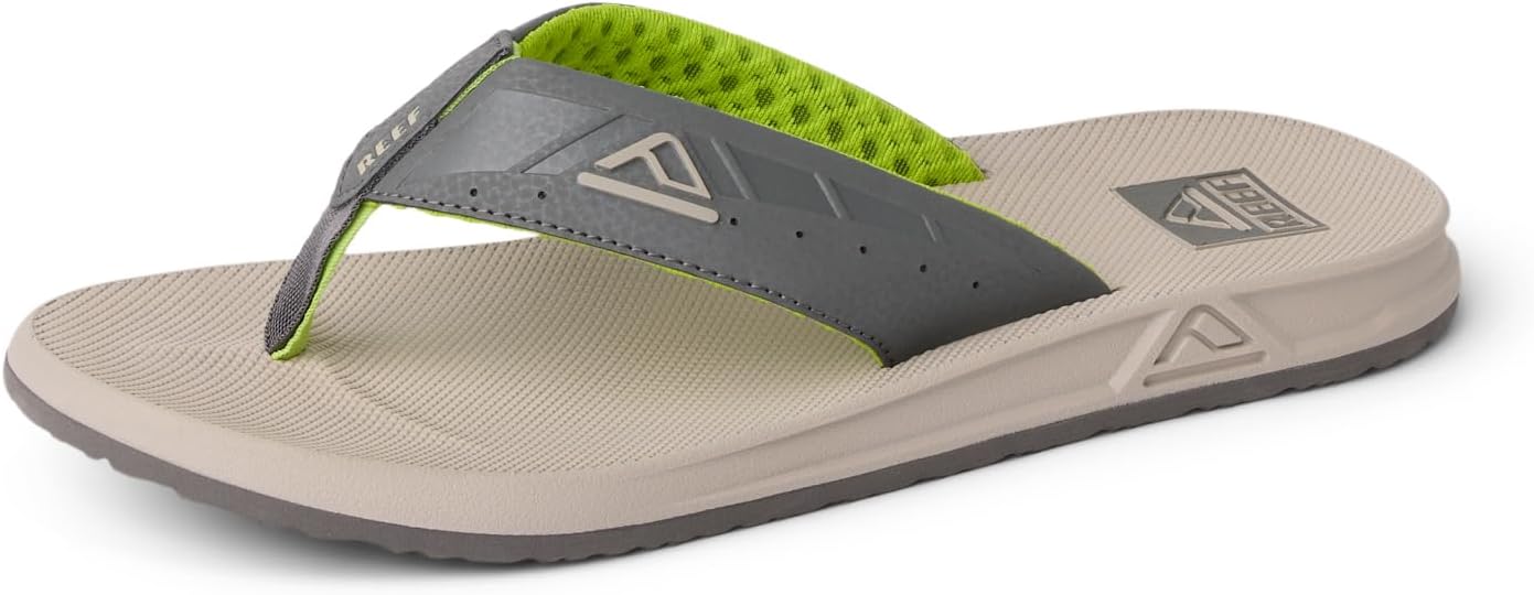 REEF Men's Phantoms Flip-Flop GreyTanLime