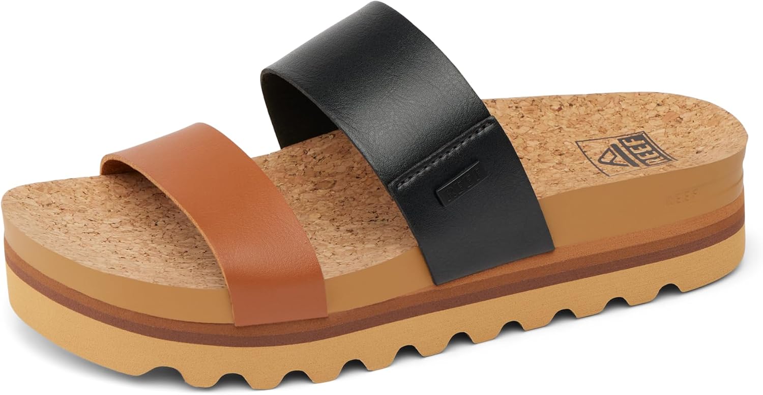 REEF Women's Sandals, Cushion Vista Hi Black Duo