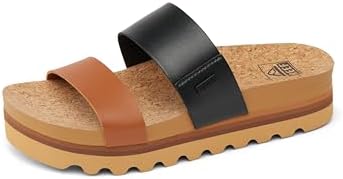 REEF Women's Sandals, Cushion Vista Hi Black Duo