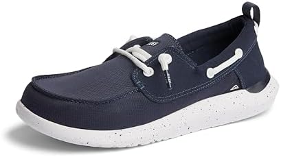 REEF Men's Swellsole Pier Boat Shoes Navy Mesh