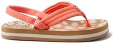 REEF Girls ToddlerLittle Kid Ahi Beach Flip Flop, Soft Cushion Footbed, Water Friendly Daisy