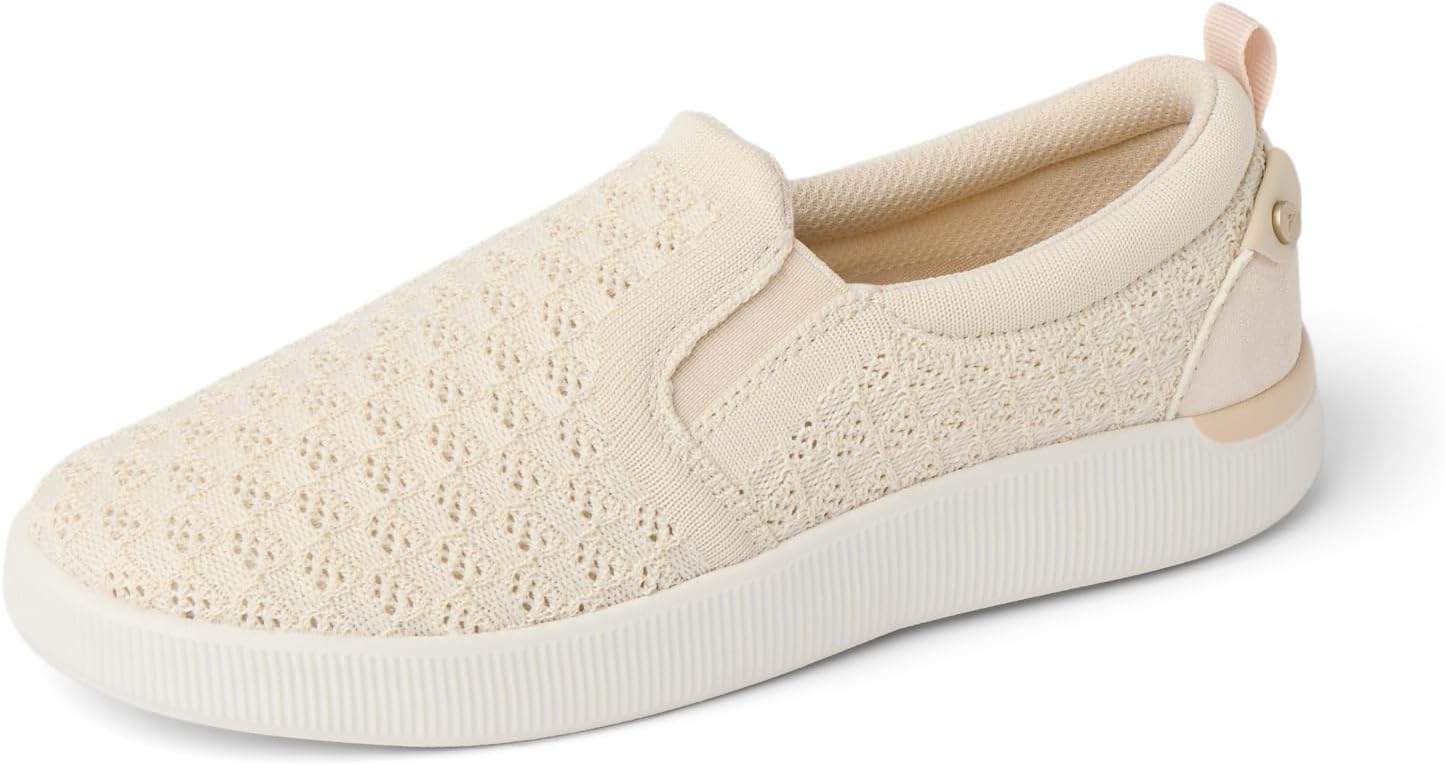 REEF Women's Neptune Elyse Slip-On Shoes Cream Check
