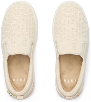 REEF Women's Neptune Elyse Slip-On Shoes Cream Check