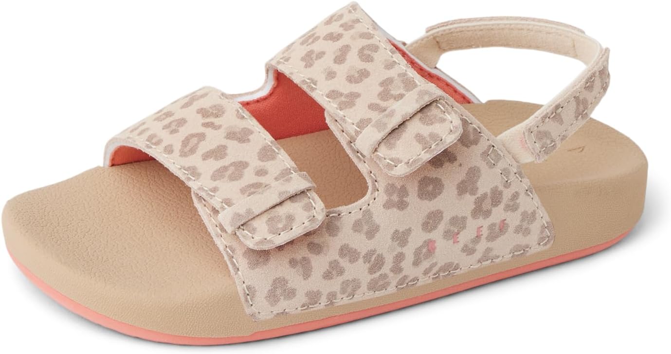REEF Girls' Little Ojai Cheetah Print