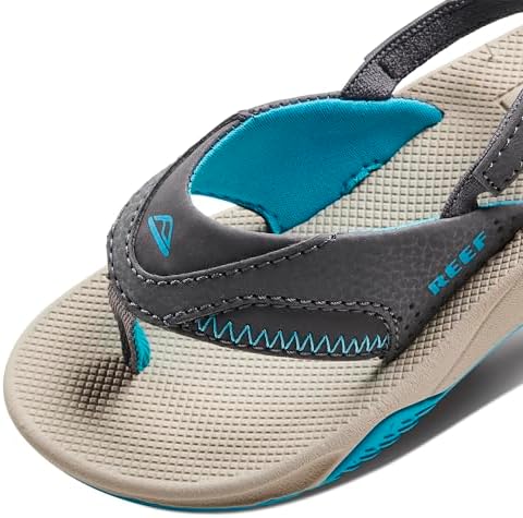 Reef Kids Little Fanning (little Kid) Grey-aqua-oak