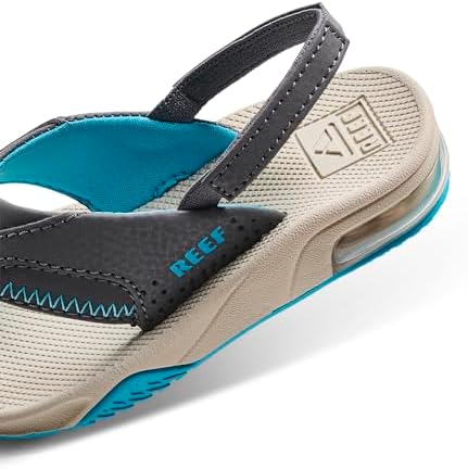Reef Kids Little Fanning (little Kid) Grey-aqua-oak