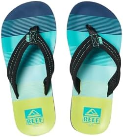 REEF Boys Kids Ahi Beach Flip Flop, Soft Cushion Footbed, Water Friendly Aqua-geen23