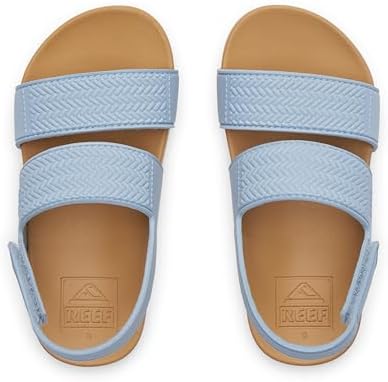 REEF Girls ToddlerLittle Kid Water Vista Platform Sandal, Water Friendly, Adjustable Strap Dusty Blue