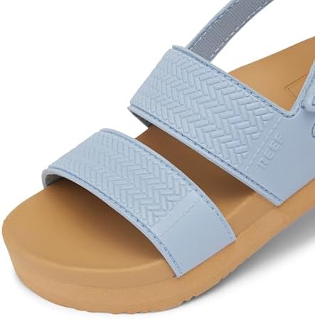 REEF Girls ToddlerLittle Kid Water Vista Platform Sandal, Water Friendly, Adjustable Strap Dusty Blue