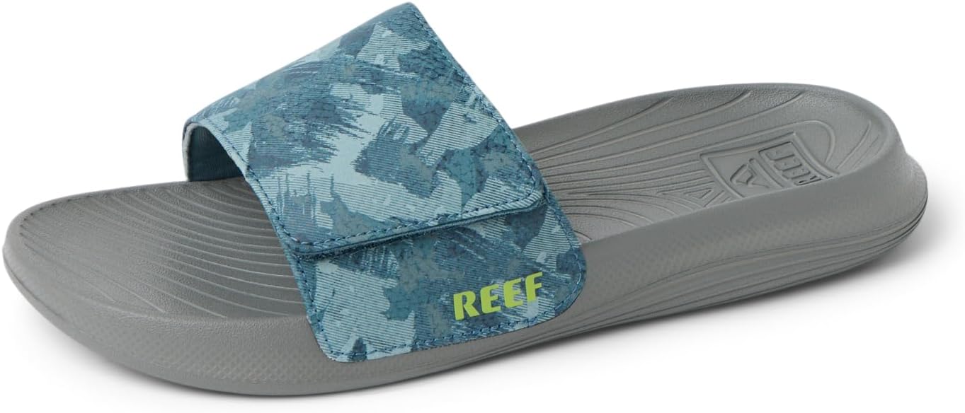 REEF Boys' Kids Salty Slide Painted BlueGrey