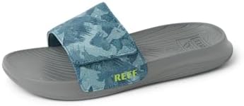 REEF Boys' Kids Salty Slide Painted BlueGrey