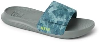 REEF Boys' Kids Salty Slide Painted BlueGrey