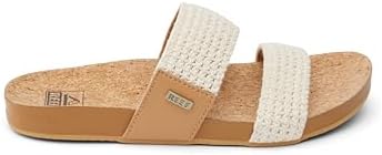 REEF Womens Sandals, Cushion Vista Natural Crochet Textile
