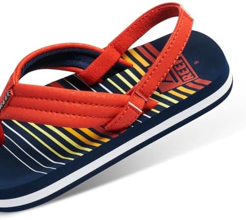 REEF Boys ToddlerLittle Kid Ahi Beach Flip Flop, Soft Cushion Footbed, Water Friendly Sunset 45