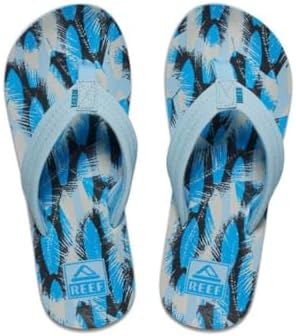 REEF Boys Kids Ahi Beach Flip Flop, Soft Cushion Footbed, Water Friendly Surf Palms