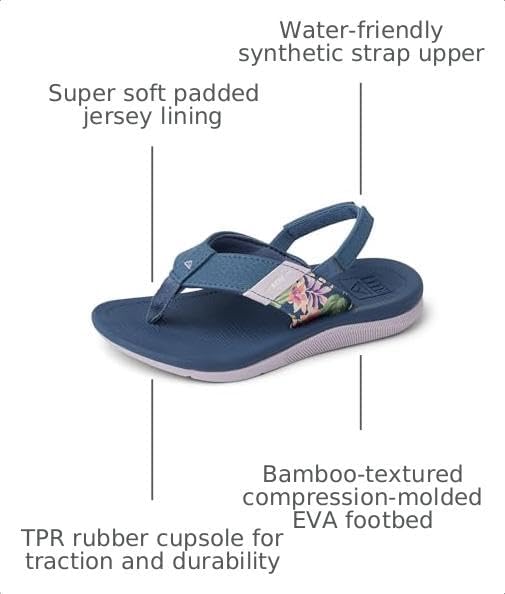 REEF Girls' Little Santa Ana Vintage Indigo