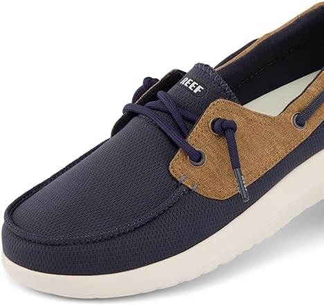 REEF Men's Swellsole Pier Boat Shoes NavyTan